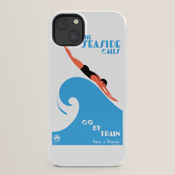 1938 AUSTRALIA The Seaside Calls Train Travel Poster iPhone Case
