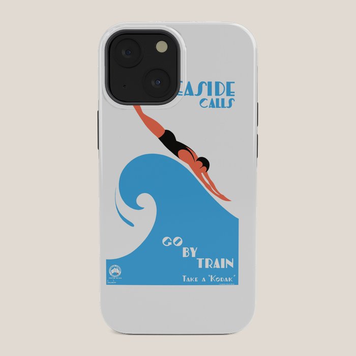 1938 AUSTRALIA The Seaside Calls Train Travel Poster iPhone Case