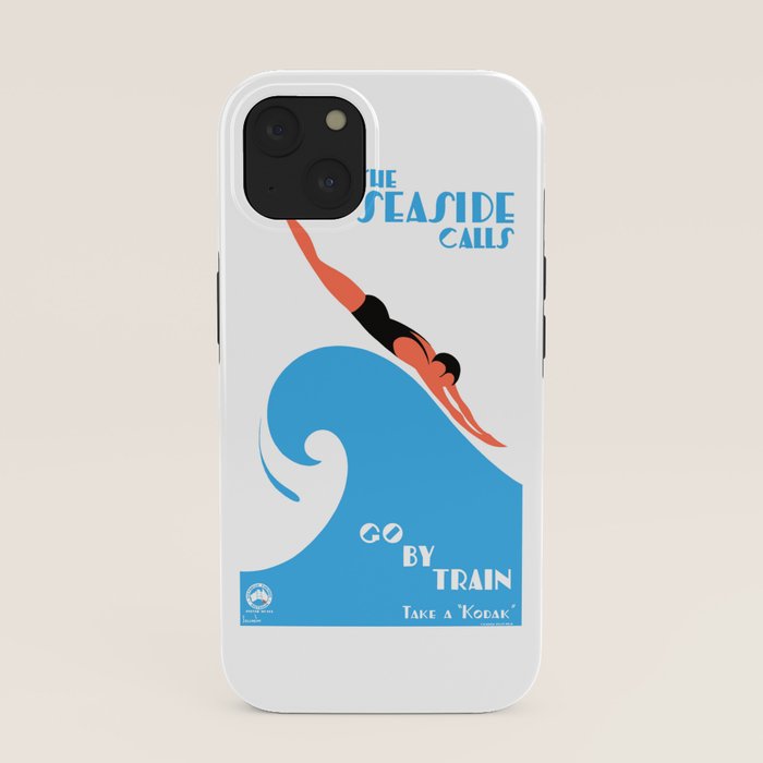 1938 AUSTRALIA The Seaside Calls Train Travel Poster iPhone Case