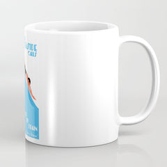 1938 AUSTRALIA The Seaside Calls Train Travel Poster Coffee Mug