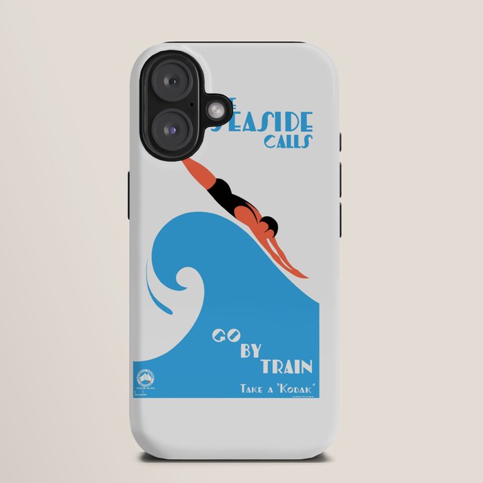1938 AUSTRALIA The Seaside Calls Train Travel Poster iPhone Case