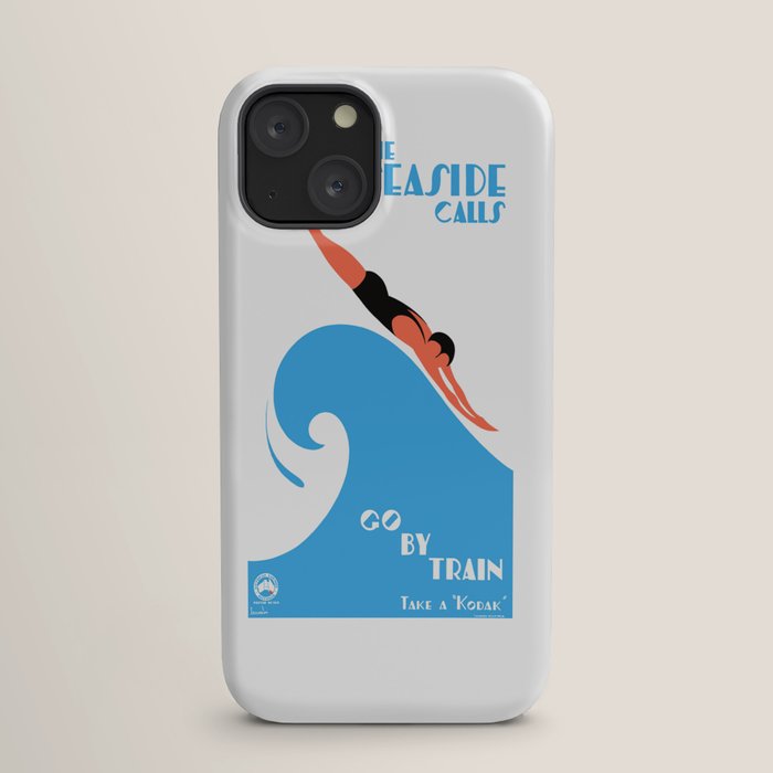1938 AUSTRALIA The Seaside Calls Train Travel Poster iPhone Case