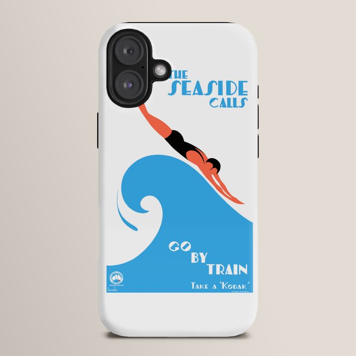 1938 AUSTRALIA The Seaside Calls Train Travel Poster iPhone Case