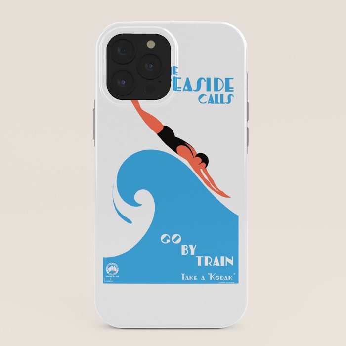 1938 AUSTRALIA The Seaside Calls Train Travel Poster iPhone Case