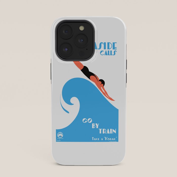1938 AUSTRALIA The Seaside Calls Train Travel Poster iPhone Case