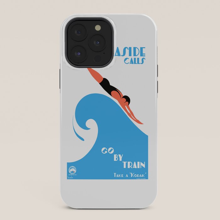 1938 AUSTRALIA The Seaside Calls Train Travel Poster iPhone Case