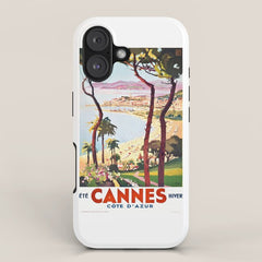 1938 France Cannes Cote D'Azur Travel Poster iPhone Case