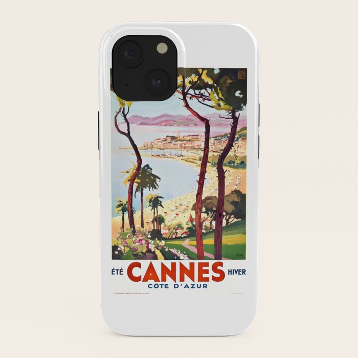 1938 France Cannes Cote D'Azur Travel Poster iPhone Case