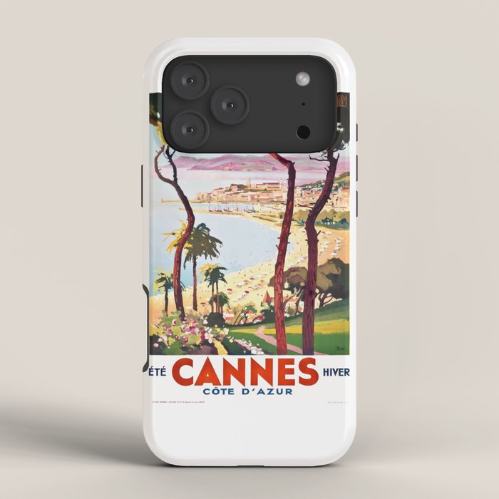1938 France Cannes Cote D'Azur Travel Poster iPhone Case