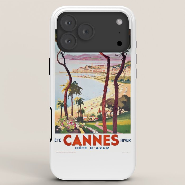 1938 France Cannes Cote D'Azur Travel Poster iPhone Case