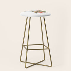 1938 France Cannes Cote D'Azur Travel Poster Stool