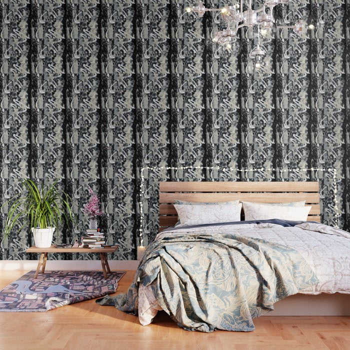 003: a vibrant abstract design in black and white by Alyssa Hamilton Art  Wallpaper