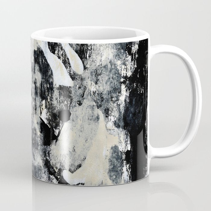 003: a vibrant abstract design in black and white by Alyssa Hamilton Art  Coffee Mug