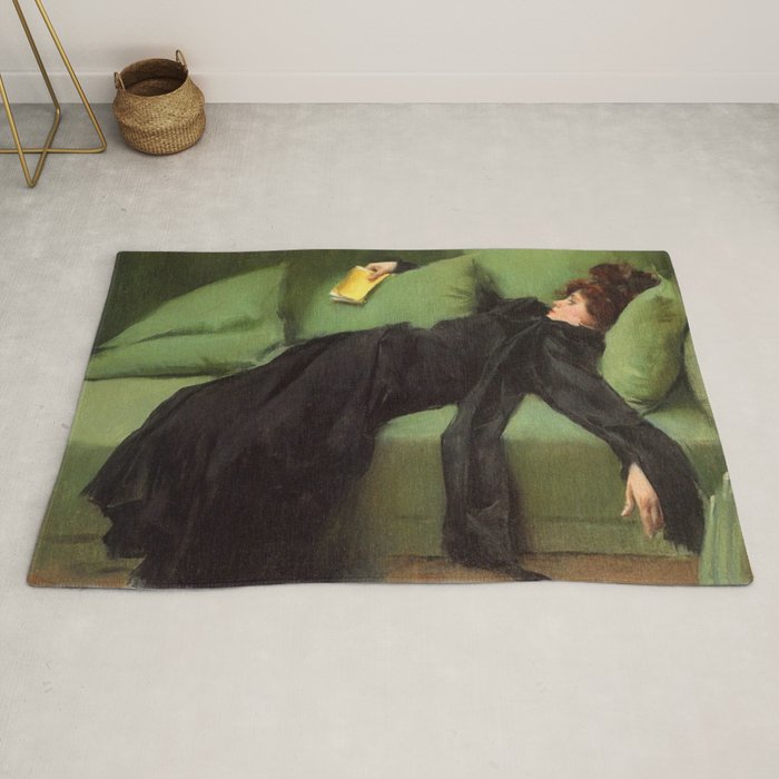A Decadent Girl - Ramon Casas Rug