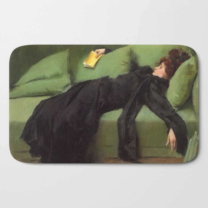 A Decadent Girl - Ramon Casas Bath Mat