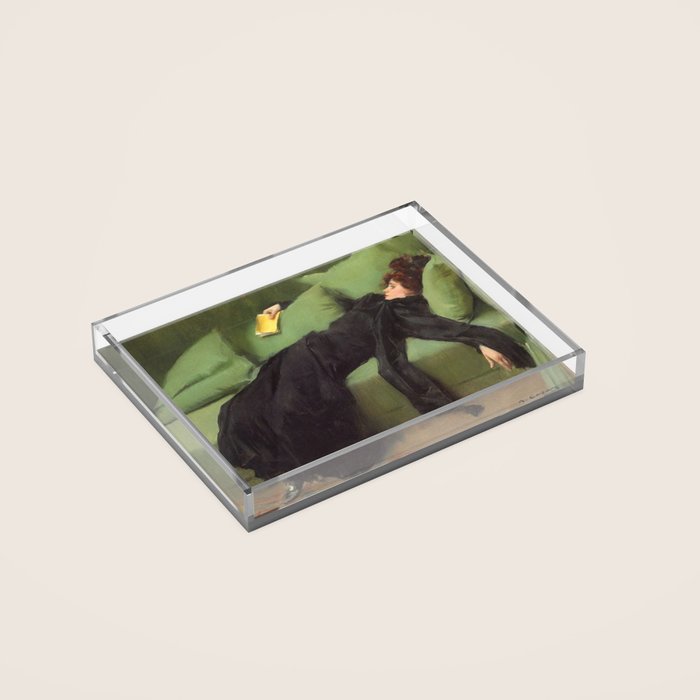 A Decadent Girl - Ramon Casas Acrylic Tray