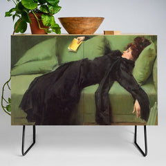 A Decadent Girl - Ramon Casas Credenza