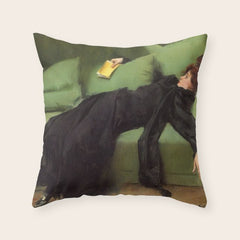 A Decadent Girl - Ramon Casas Throw Pillow