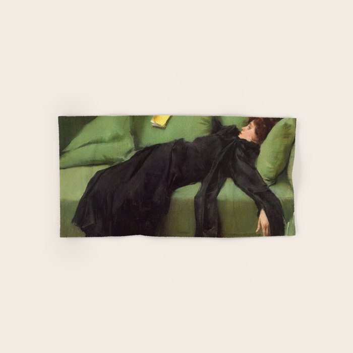 A Decadent Girl - Ramon Casas Bath Towel
