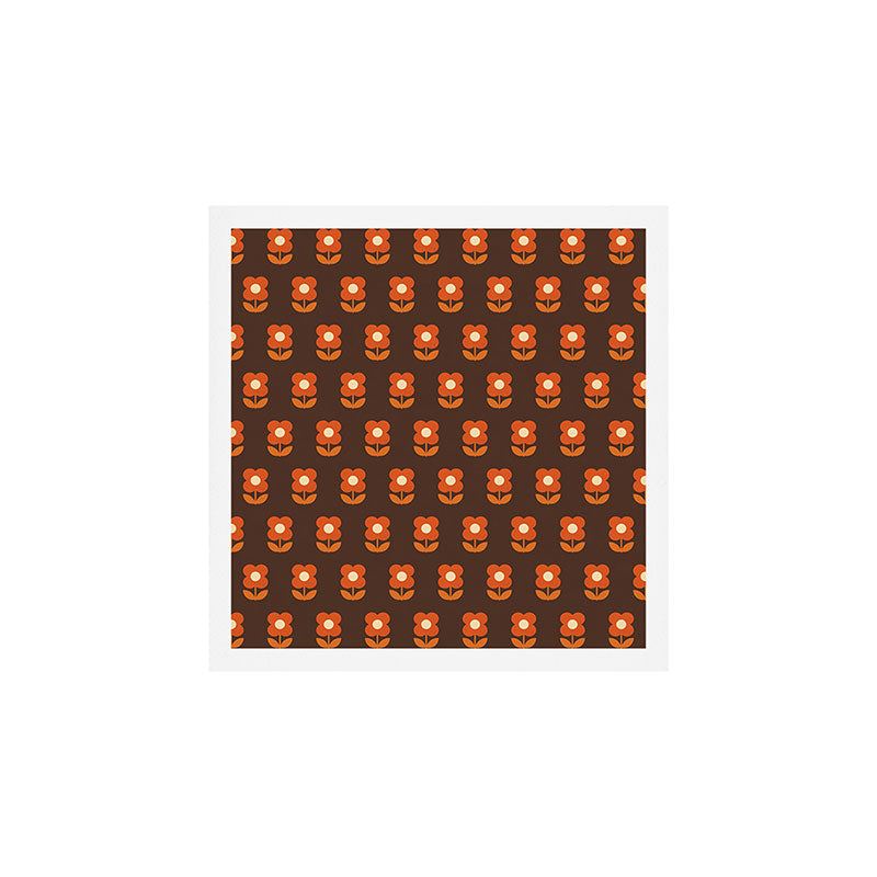 70s Flower Pattern #1 Art Print