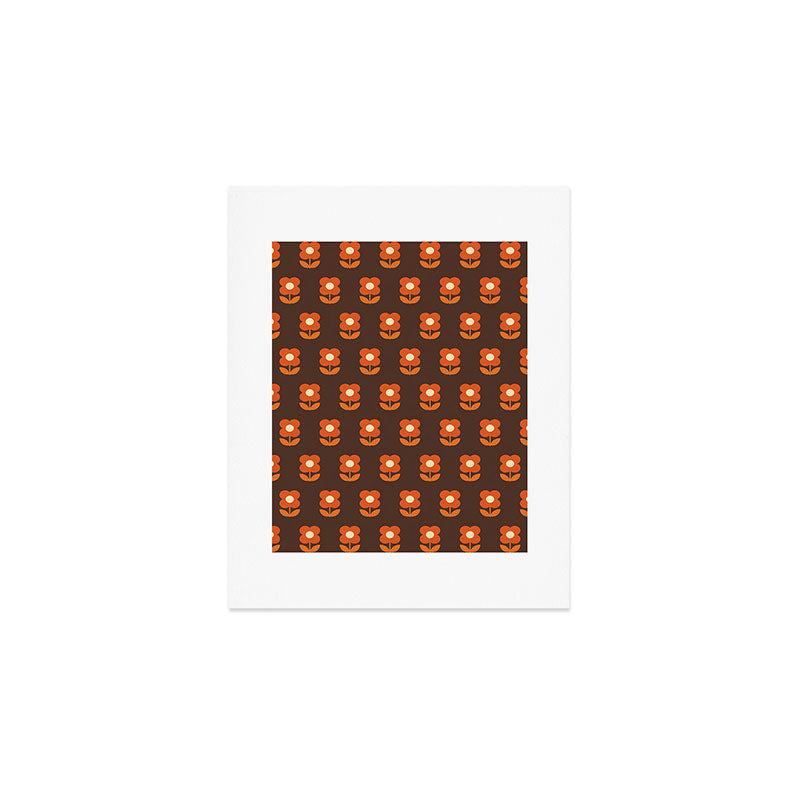 70s Flower Pattern #1 Art Print