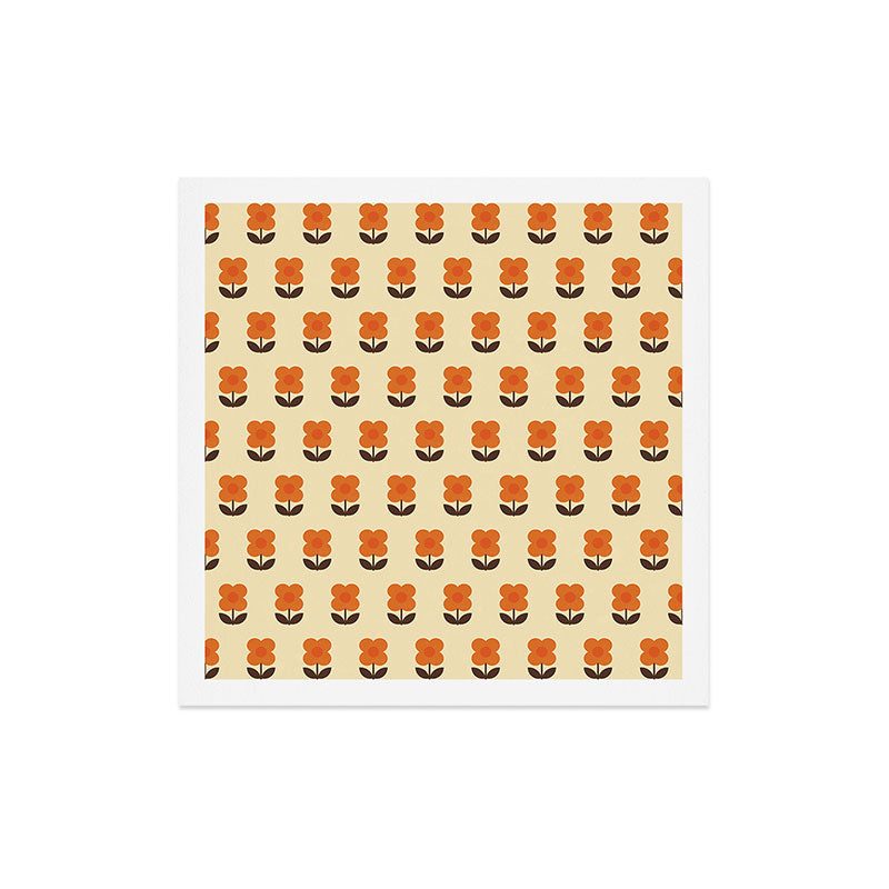 70s Flower Pattern #2 Art Print