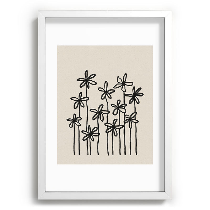 A Field Of Flowers Framed Art Print