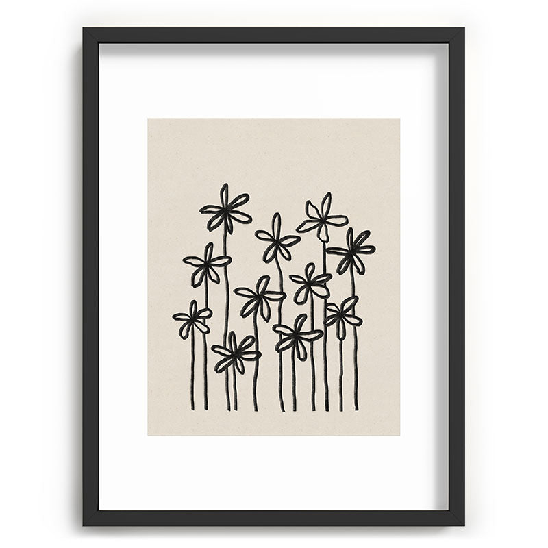 A Field Of Flowers Framed Art Print