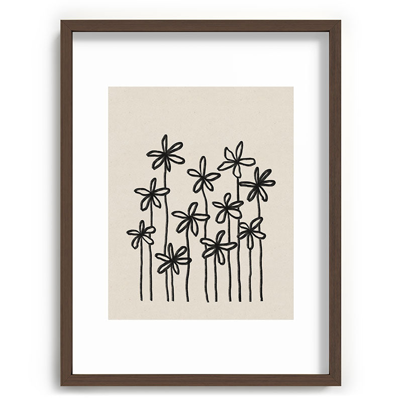 A Field Of Flowers Framed Art Print