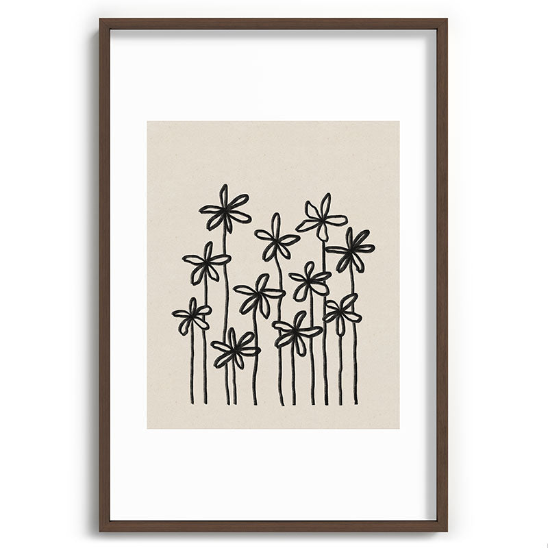 A Field Of Flowers Framed Art Print