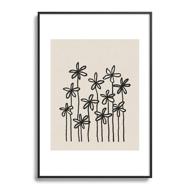 A Field Of Flowers Framed Art Print