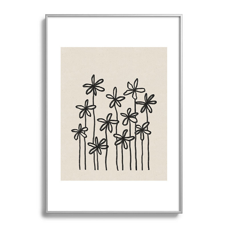 A Field Of Flowers Framed Art Print