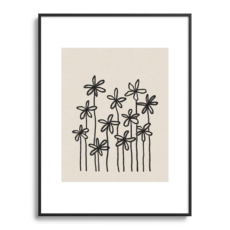 A Field Of Flowers Framed Art Print
