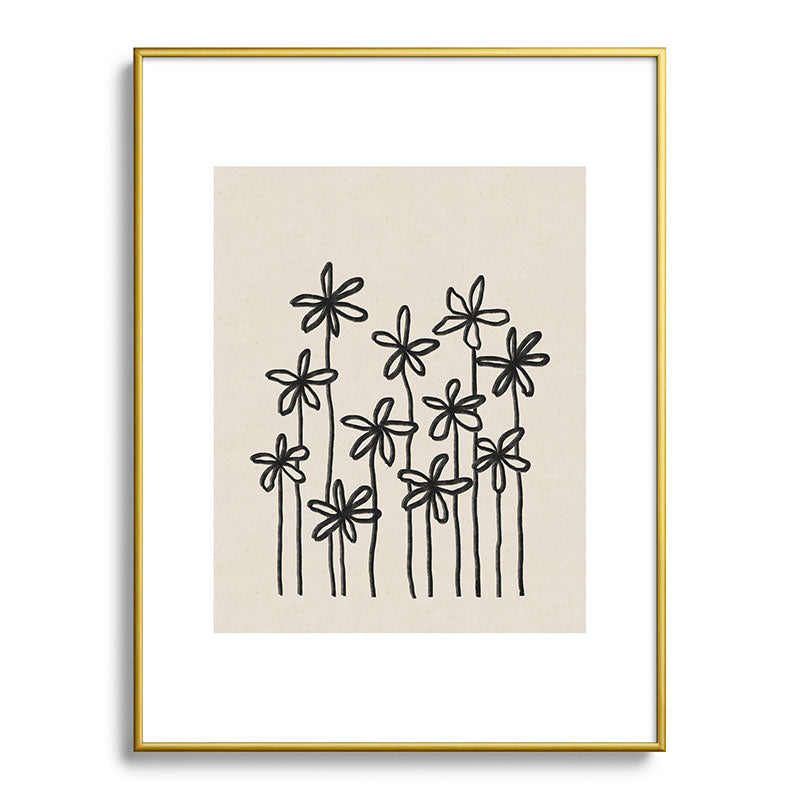 A Field Of Flowers Framed Art Print