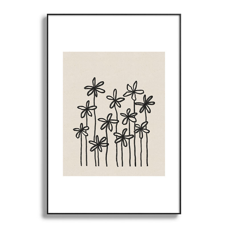 A Field Of Flowers Framed Art Print