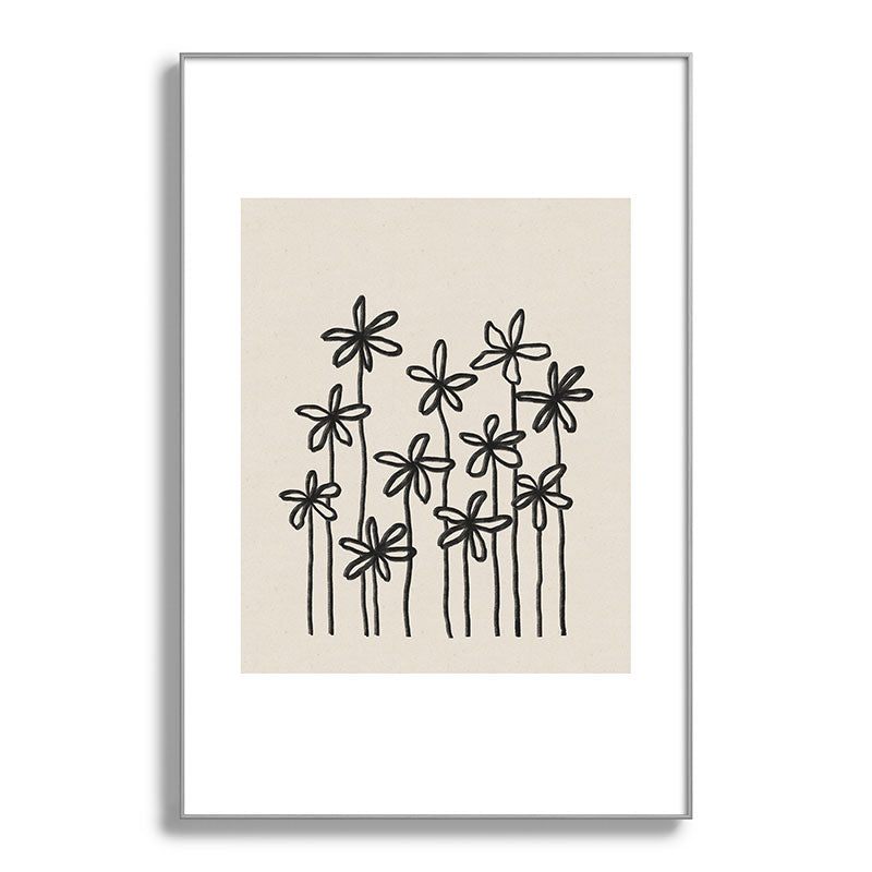 A Field Of Flowers Framed Art Print