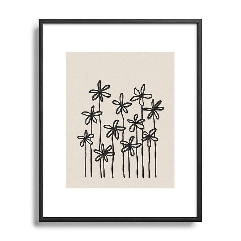 A Field Of Flowers Framed Art Print