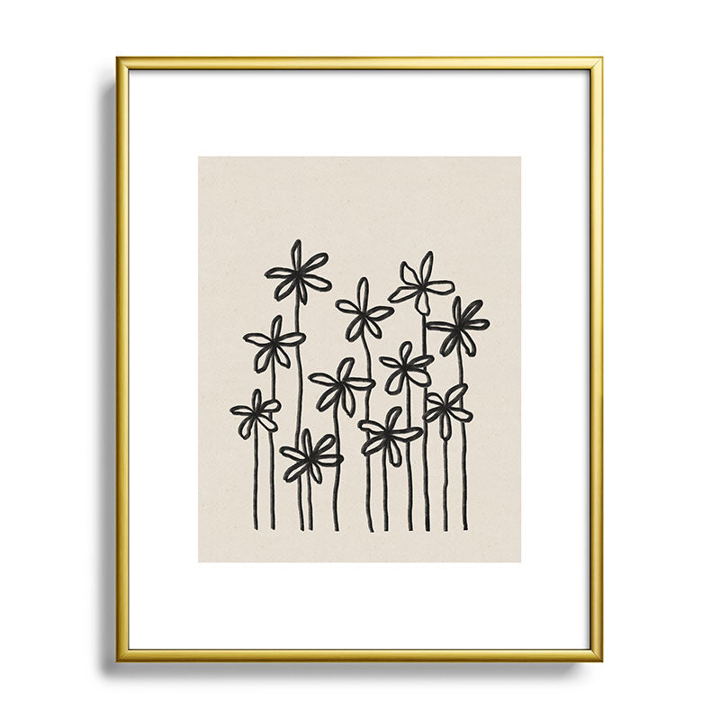 A Field Of Flowers Framed Art Print