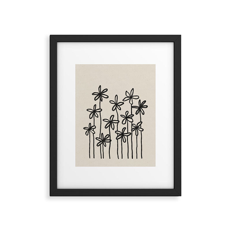 A Field Of Flowers Framed Art Print