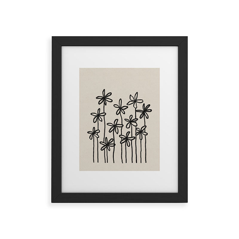 A Field Of Flowers Framed Art Print