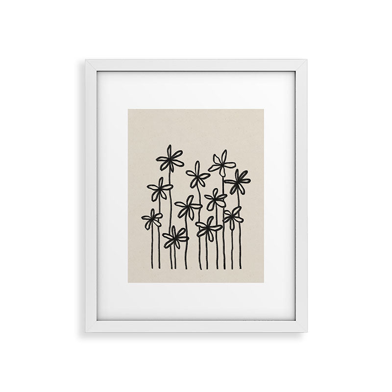 A Field Of Flowers Framed Art Print