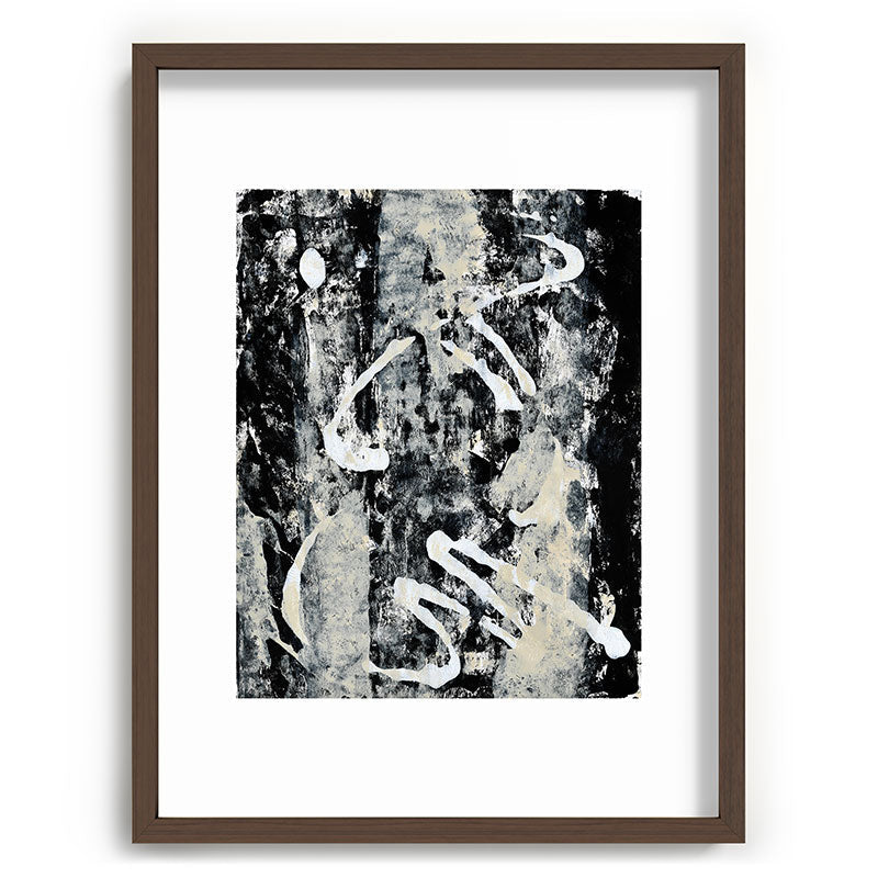 003: a vibrant abstract design in black and white by Alyssa Hamilton Art  Framed Art Print