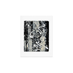 003: a vibrant abstract design in black and white by Alyssa Hamilton Art  Art Print