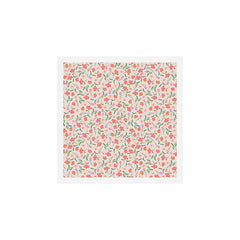 A breath of fresh air - A seamless floral pattern in pinks and reds Art Print