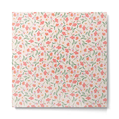 A breath of fresh air - A seamless floral pattern in pinks and reds Metal Print