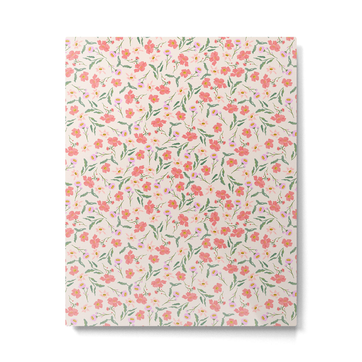 A breath of fresh air - A seamless floral pattern in pinks and reds Metal Print