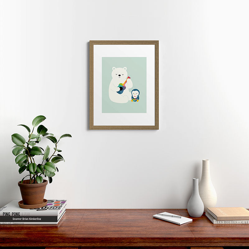 A Little Band Framed Art Print