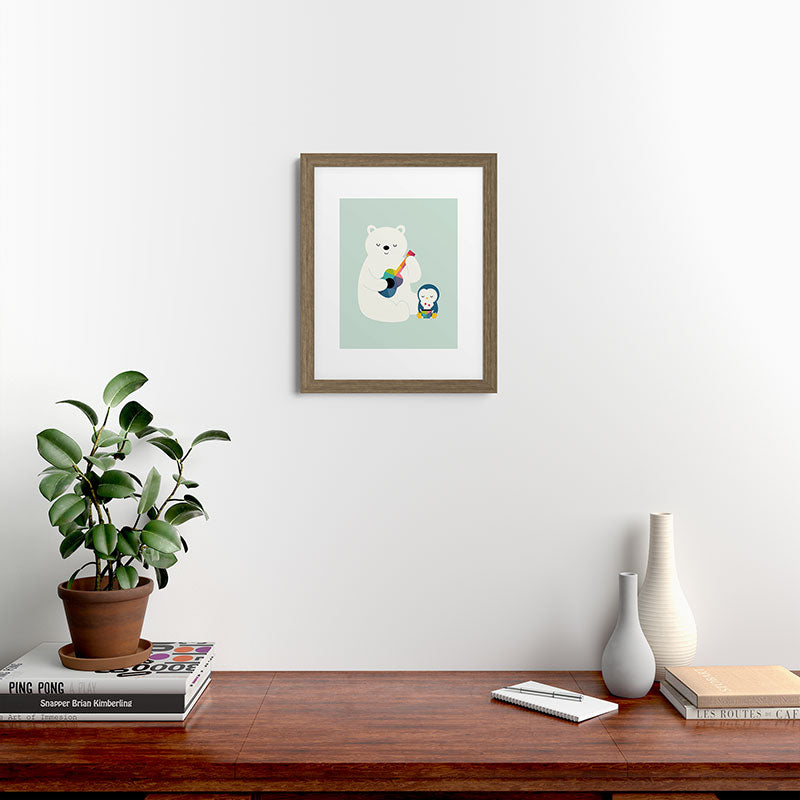 A Little Band Framed Art Print