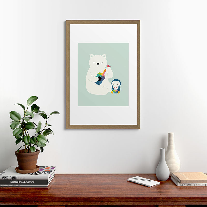 A Little Band Framed Art Print