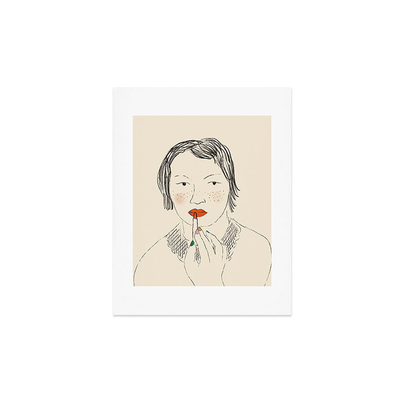 A Bold Lip Art Print